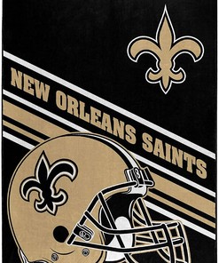 Nfl Team Logo New Orleans Saints Sherpa Blanket Fleece Blanket Gifts for Fans