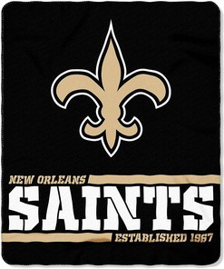 Nfl Team Logo New Orleans Saints Team Sherpa Blanket Fleece Blanket Gifts for Fans