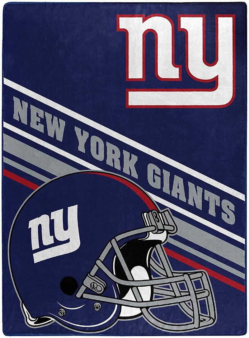 Nfl Team Logo New York Giants Sherpa Blanket Fleece Blanket Gifts for Fans