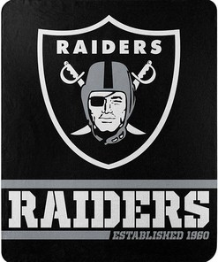 Nfl Team Logo Oakland Raiders Team Sherpa Blanket Fleece Blanket Gifts for Fans