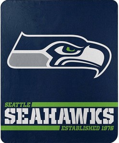 Nfl Team Logo Seattle Seahawks Team Sherpa Blanket Fleece Blanket Gifts for Fans