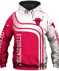 Nhl Fan Gift: Chicago Bulls 3D All Over Print Zip Up Hoodie