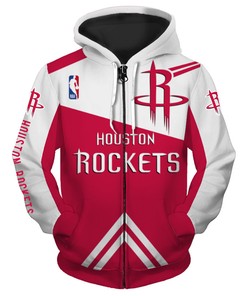 Nhl Fan Gift: Houston Rockets 3D All Over Print Zip Up Hoodie