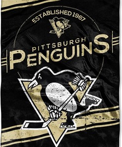 Nhl Pittsburgh Penguins Sherpa Blanket Fleece Blanket Gifts for Fans
