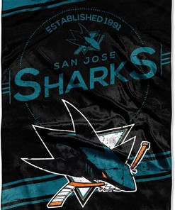 Nhl San Jose Sharks Sherpa Blanket Fleece Blanket Gifts for Fans