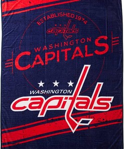 Nhl Washington Capitals Sherpa Blanket Fleece Blanket Gifts for Fans