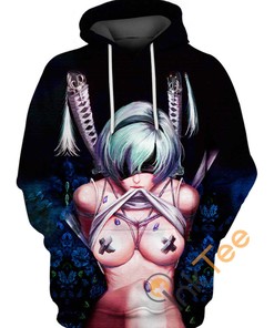 Nier Automata Ahegao Hoodie 3D