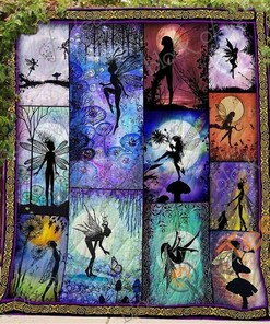 Night Fairy Quilt Blanket Bedding Set
