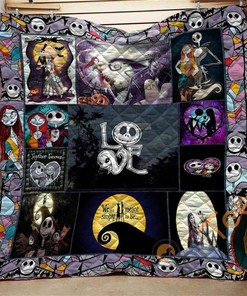 Nightmare Before Christmas Love Quilt Blanket Bedding Set
