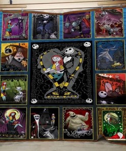 Nightmare Before Christmas Quilt Blanket Bedding Set