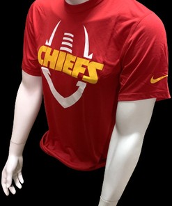 Nike Dri Fit Men's Kansas City Chiefs Red Short Sleeve Shirt NFL T-Shirt