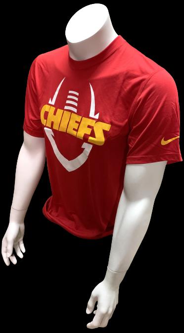 Nike Dri Fit Men's Kansas City Chiefs Red Short Sleeve Shirt NFL T-Shirt - Image 2