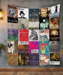 Nikolai Gogol Books Quilt Blanket Bedding Set