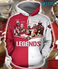 Niners Hoodie 49ers Hoodie 3D Legends Signatures San Francisco 49ers Gift