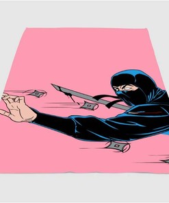Ninja Thrasher Sherpa Fleece Blanket Gifts for Family, for Couple