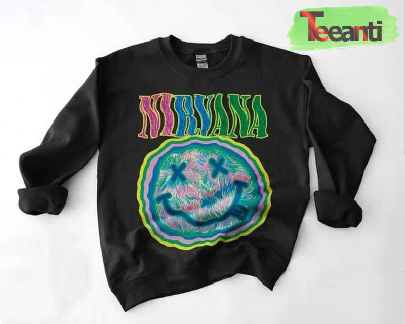 Nirvana Grunge Styles Nirvana Smiley Face Unisex T-Shirt