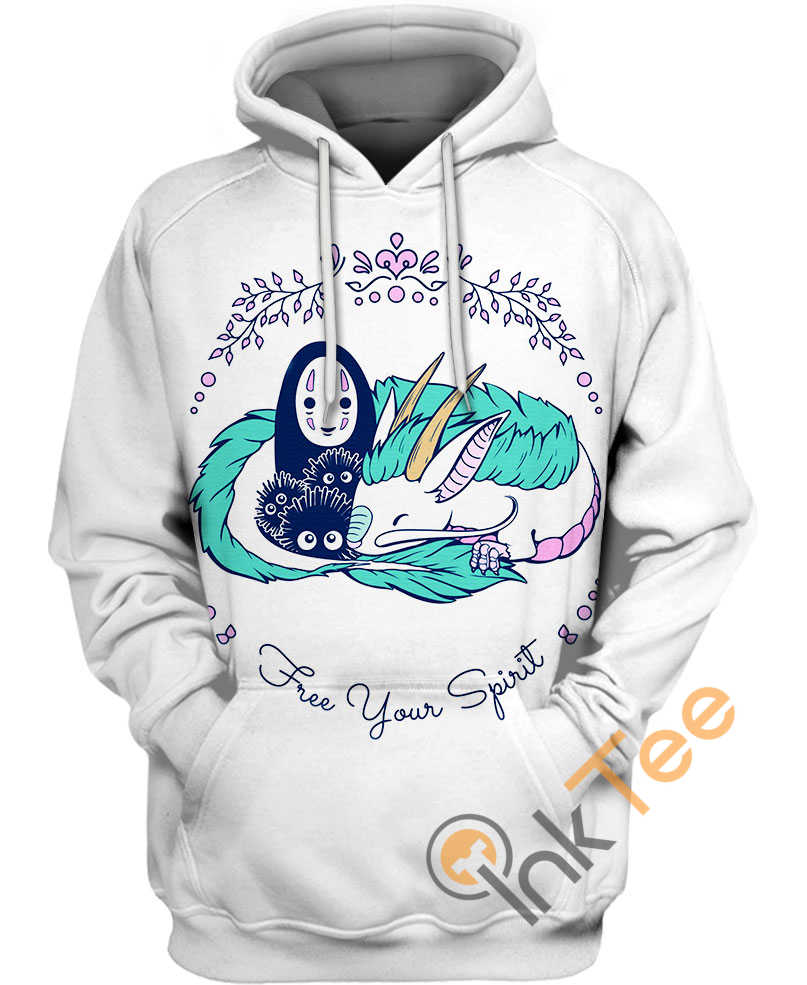 No Face And Dragon Haku Hoodie 3D