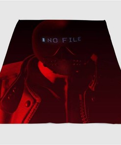 No File Red Watch Dogs 2 Sherpa Fleece Blanket Gifts for Family, for Couple