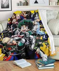 No Hero Academia Sherpa Fleece Blanket Gifts for Family, for Couple