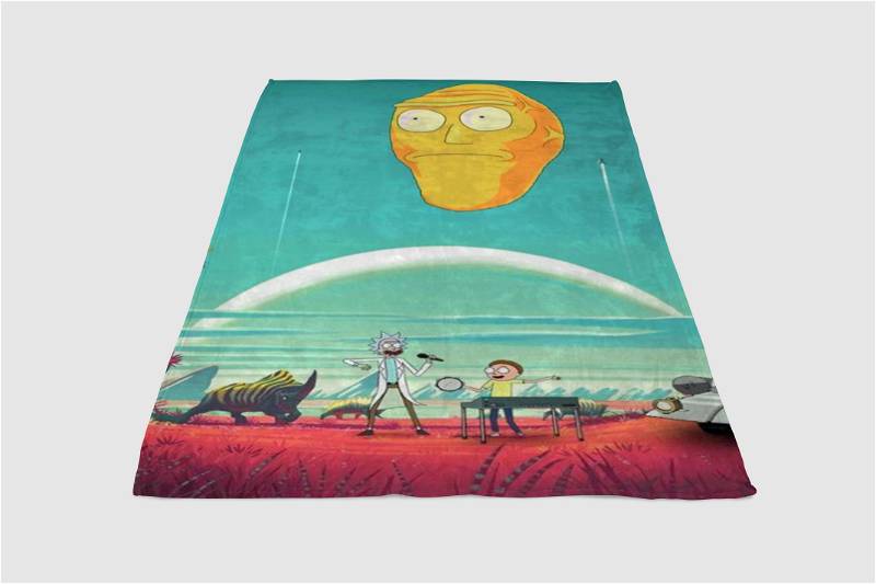 No Mans Sky Sherpa Fleece Blanket Gifts for Family, for Couple