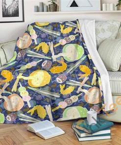 Noodle Sherpa Fleece Blanket Gifts for Family, for Couple