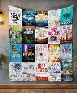 Nora Roberts Books Quilt Blanket Bedding Set