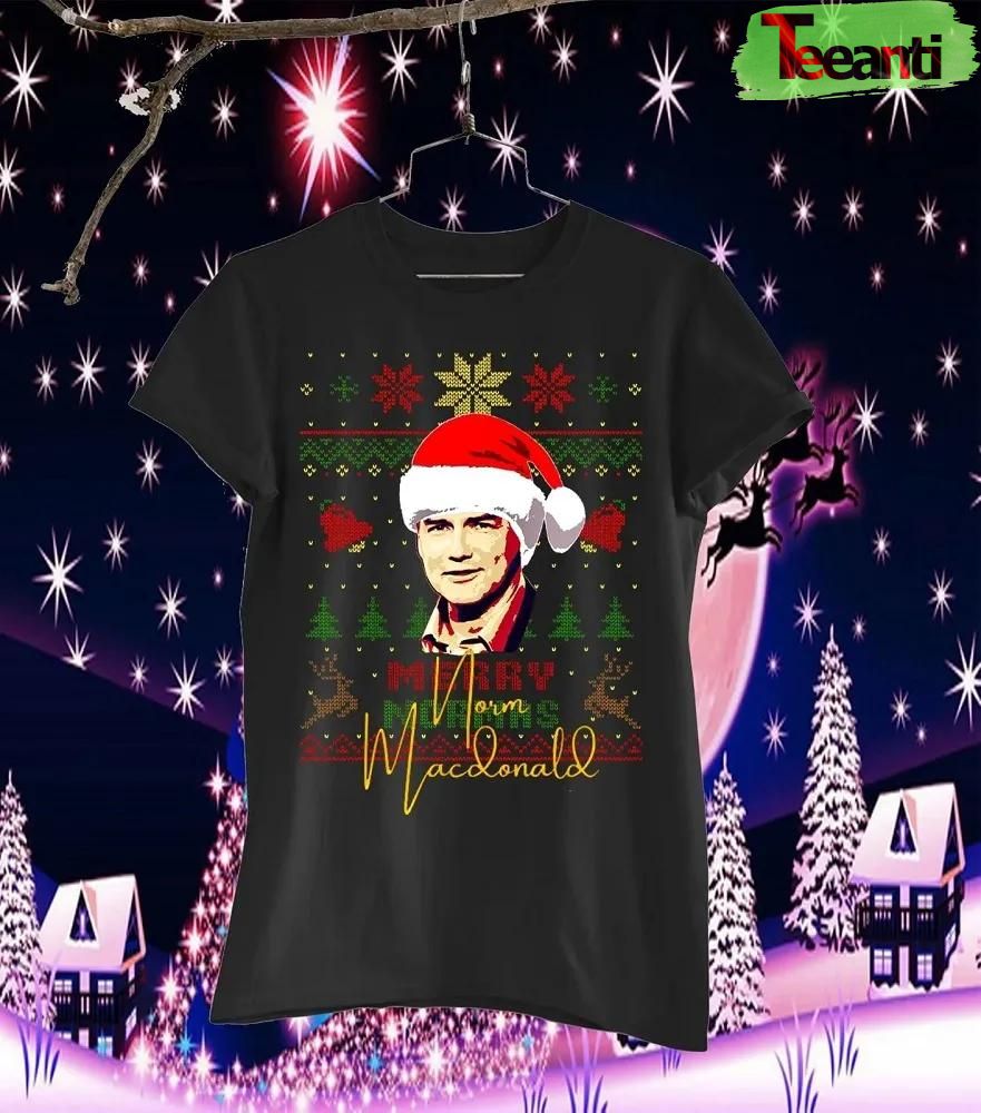 Norm Macdonald Merry Normas Christmas Signature T-Shirt