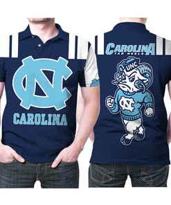 North Carolina Tar Heels Logo Ncaa Mascot 3d Printed Gift For North Carolina Tar Heels Fan Polo Shirt All Over Print Shirt 3d T-shirt