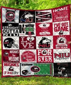 Northern Illinois Hukies Ncaa Collection Combined Quilt Blanket