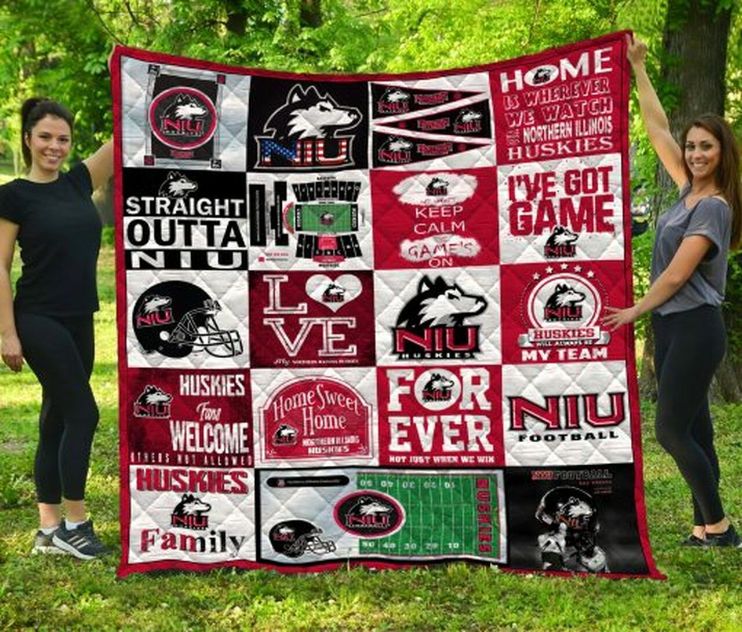 Northern Illinois Hukies Ncaa Collection Combined Quilt Blanket Bedding Set