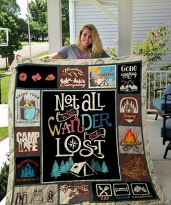 Not All Who Wander Are Lost Camping Quilt Blanket Bedding Set