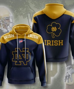 Notre Dame Fighting Irish Custom Sport All Over Print Hoodie 3D