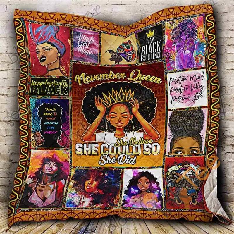 November Queen Quilt Blanket Bedding Set