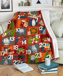 Numbs Christmas Owl Xmas Owl Lover Sherpa Fleece Blanket Gifts for Family, for Couple