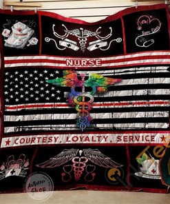 Nurse Courtesy Loyalty Service Quilt Blanket Bedding Set