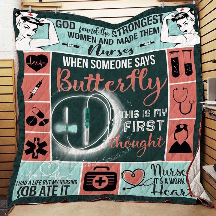 Nurse I Had A Life But My Nursing Job Ate It Quilt Blanket Bedding Set