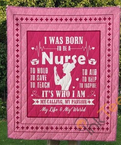 Nurse I Was Born To Be 3D Quilt Blanket Bedding Set