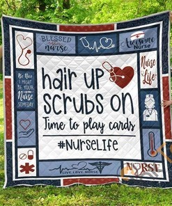 Nurse Life Quilt Blanket Bedding Set With Pilliwcases Option For Picnic Or Home Decor