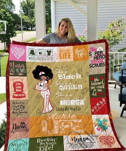 Nurse Living Her Best Life Quilt Blanket Bedding Set with 2 Pillowcases