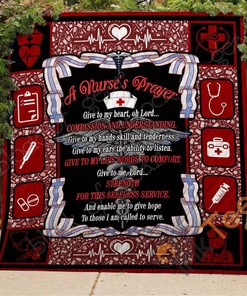 Nurse’S Prayer Quilt Blanket Bedding Set