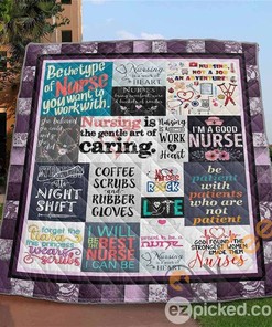 Nursing Is The Gentle Art Of Caring Quilt Blanket Bedding Set