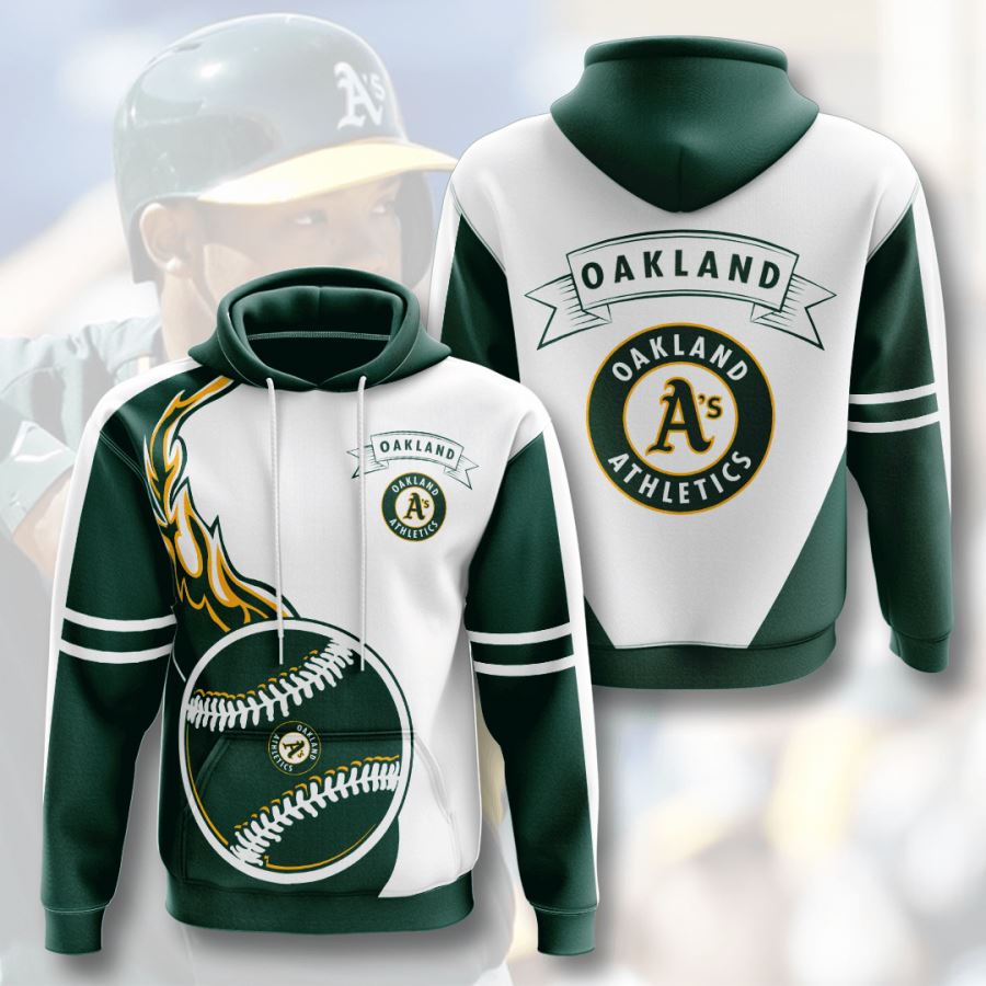 Oakland Athletics Custom Sport All Over Print Hoodie 3D 1