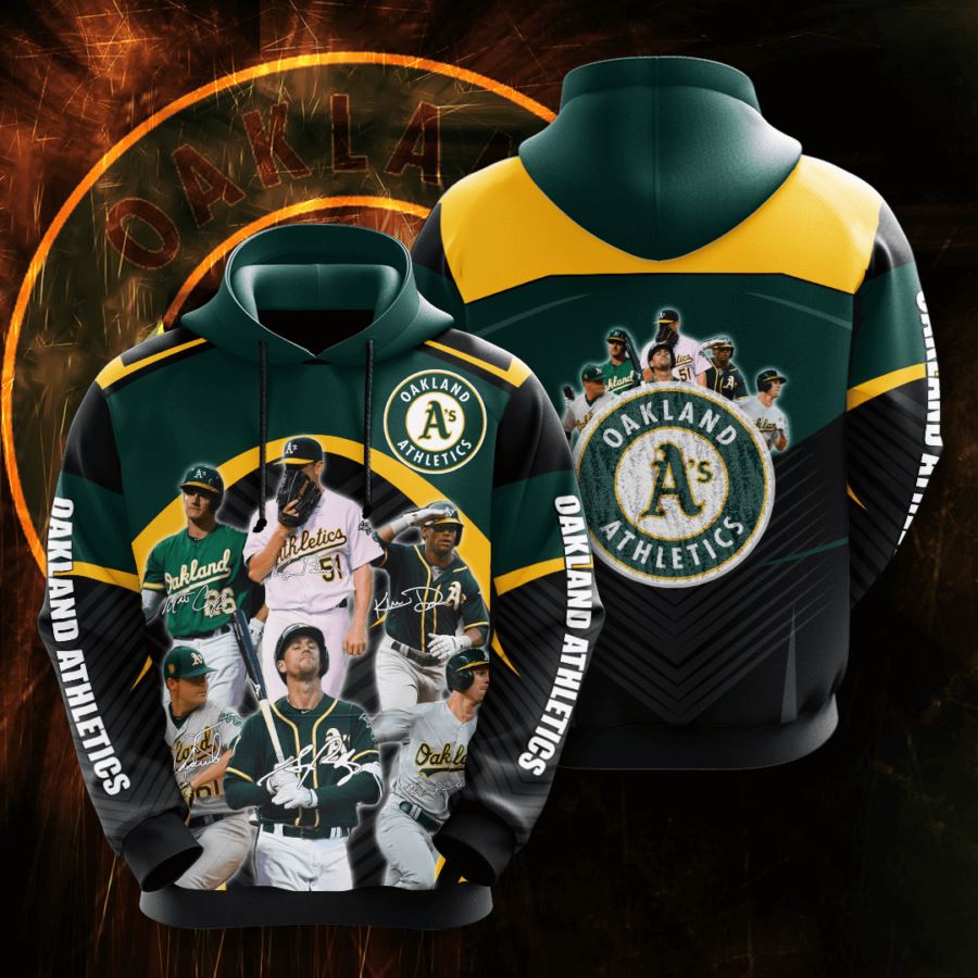 Oakland Athletics Custom Sport All Over Print Hoodie 3D 7