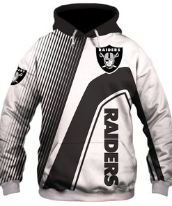 Oakland Raiders 3D Zip Hoodie Zip Hoodie Pullover Nfl
