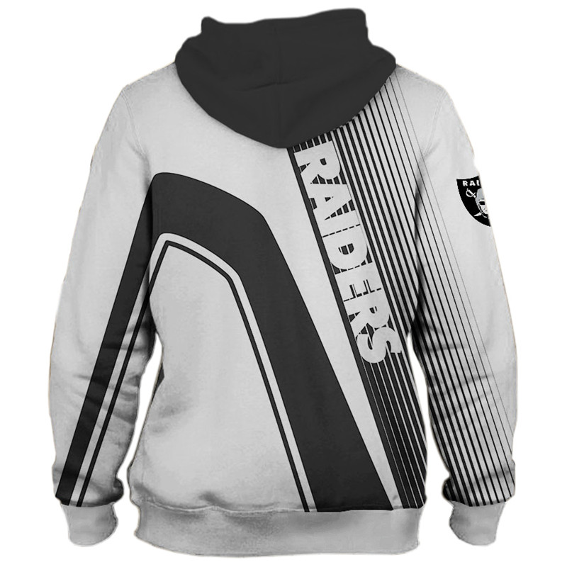 Oakland Raiders 3D Zip Hoodie Zip Hoodie Pullover Nfl - Image 3