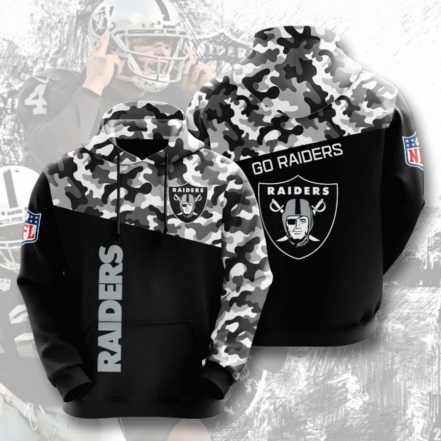 Oakland Raiders Custom Sport All Over Print Hoodie 3D 1