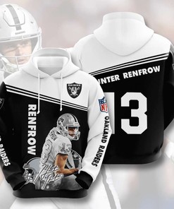 Oakland Raiders Custom Sport All Over Print Hoodie 3D 2