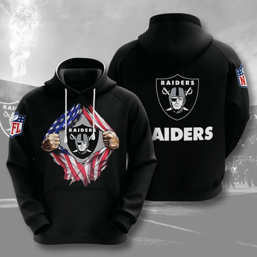 Oakland Raiders Custom Sport All Over Print Hoodie 3D 3
