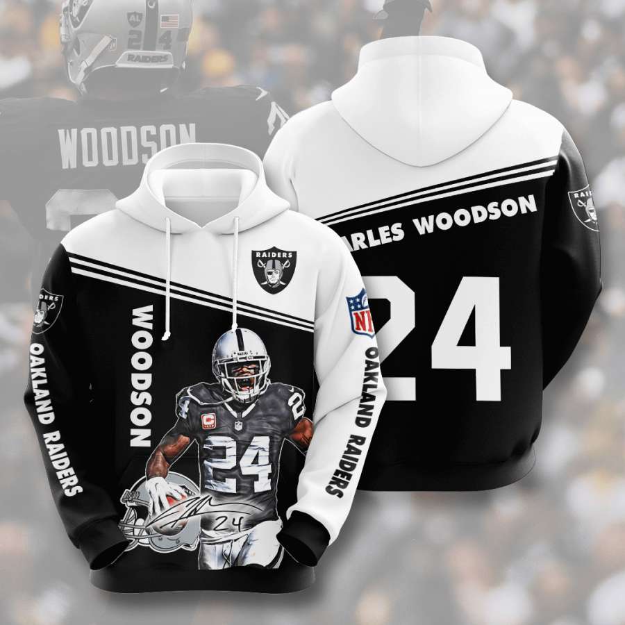 Oakland Raiders Custom Sport All Over Print Hoodie 3D 6