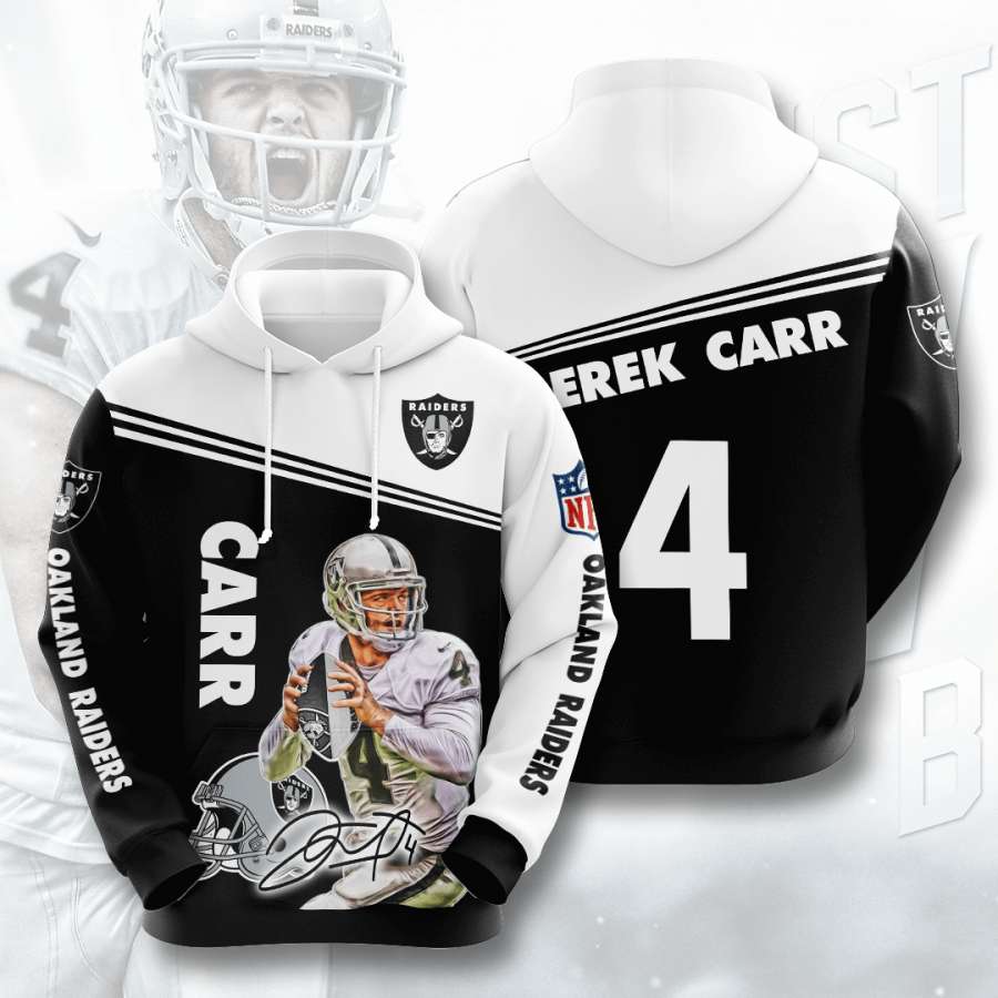 Oakland Raiders Custom Sport All Over Print Hoodie 3D 7